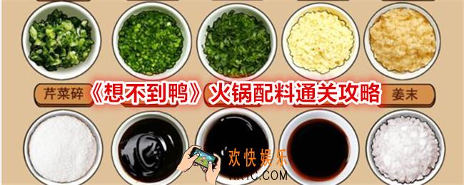 想不到鸭火锅配料怎么过关