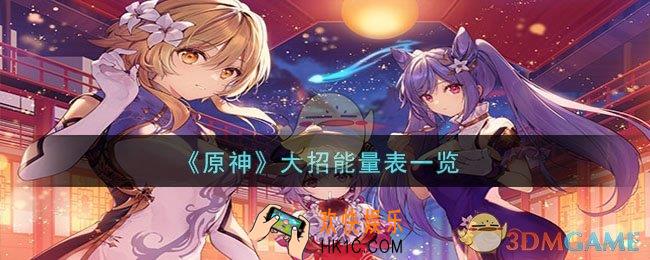 原神大招能量