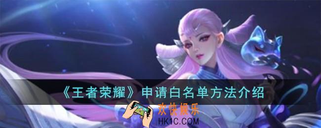 王者荣耀怎么申请白名单