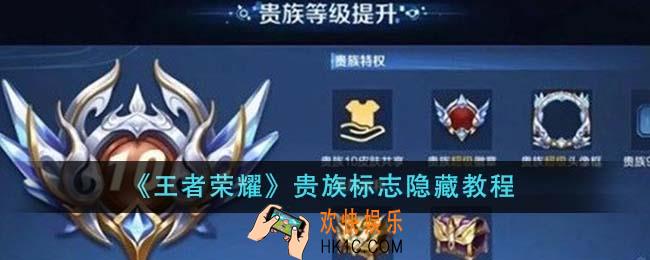 王者荣耀贵族标志怎么隐藏