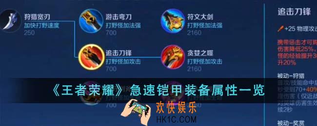 王者荣耀急速铠甲装备属性怎么样