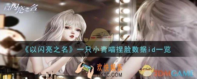 以闪亮之名一只小青喵捏脸数据id是什么