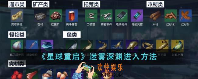 星球重启迷雾深渊怎么进入