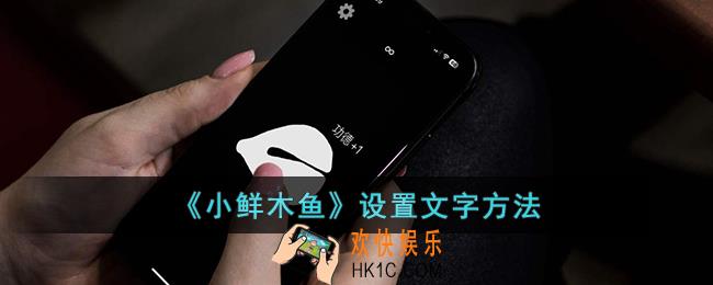 小鲜木鱼怎么设置文字