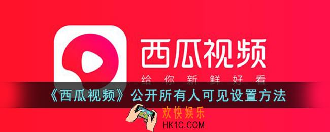 西瓜视频怎么公开所有人可见