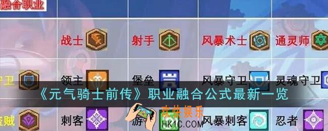 元气骑士前传职业融合公式最新有哪些