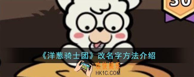 洋葱骑士团怎么改名字