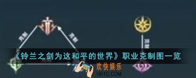 铃兰之剑为这和平的世界职业克制图什么样