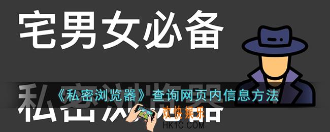 私密浏览器怎么查询网页内信息