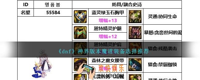 DNF神界版本魔道带什么装备