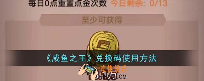 咸鱼之王兑换码怎么用