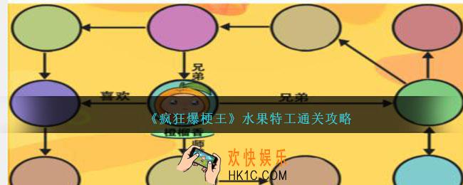疯狂爆梗王水果特工怎么过