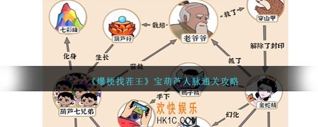 爆梗找茬王宝葫芦人脉怎么过