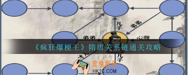 疯狂爆梗王隋唐关系链怎么过