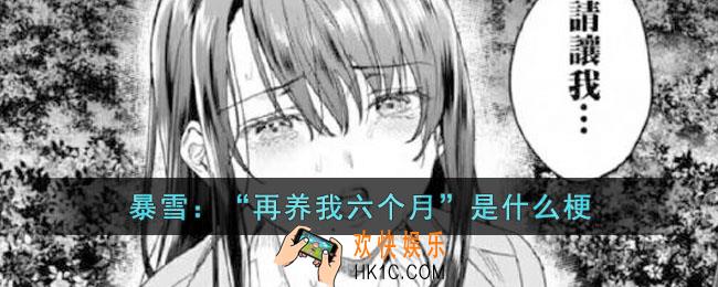 暴雪：“再养我六个月”是什么梗