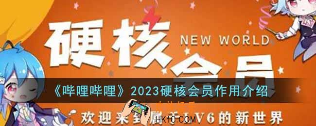 哔哩哔哩2023硬核会员有什么作用
