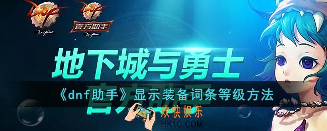 dnf助手怎么显示词条等级