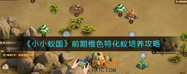 小小蚁国前期橙色特化蚁怎么培养