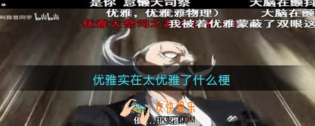 优雅实在太优雅了什么梗_优雅实在太优雅了出处含义