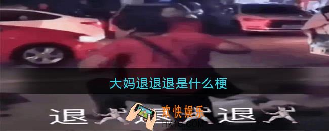 大妈退退退是什么梗/意思_退退退大妈表情包大全