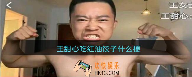 王甜心吃红油饺子什么梗_王甜心吃饺子什么意思