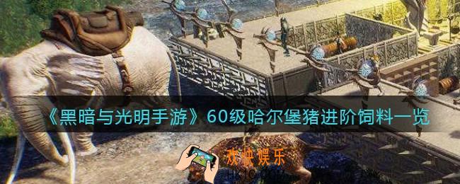 黑暗与光明手游哈尔堡猪进阶饲料是什么_60级宠物驯养所需材料