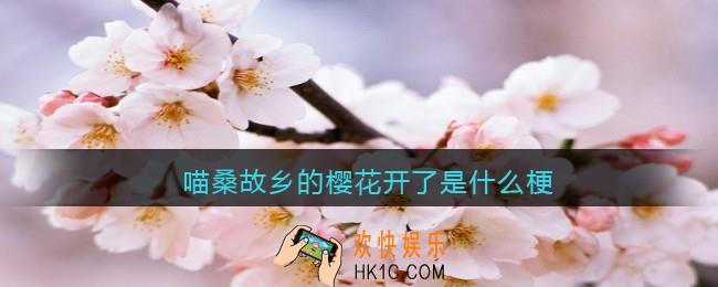 喵桑故乡的樱花开了什么梗_喵桑故乡的樱花开了是什么意思