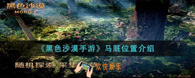 黑色沙漠手游马厩在哪里_马厩位置介绍