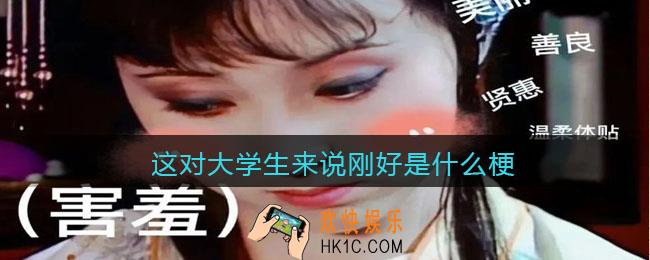 这对大学生来说刚好是什么梗/意思_抖音热梗含义出处