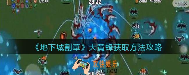 抖音地下城割草大黄蜂怎么获得_大黄蜂获取方法攻略