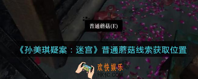 孙美琪疑案迷宫攻略昔通蘑菇在哪里_昔通蘑菇线索获取位置
