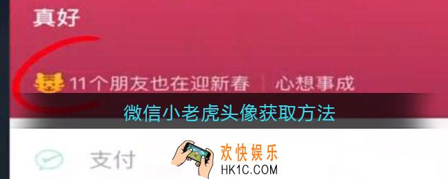 微信小老虎头像怎么获得_小老虎图标获取方法