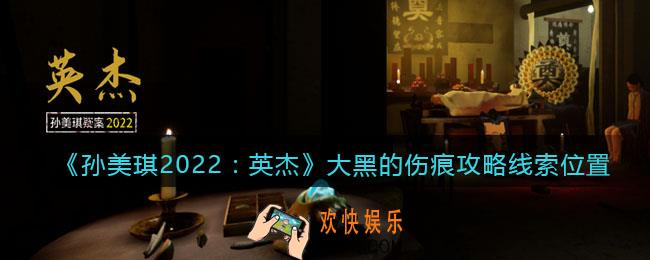 孙美琪疑案2022英杰大黑的伤痕在哪里_大黑的伤痕攻略线索位置