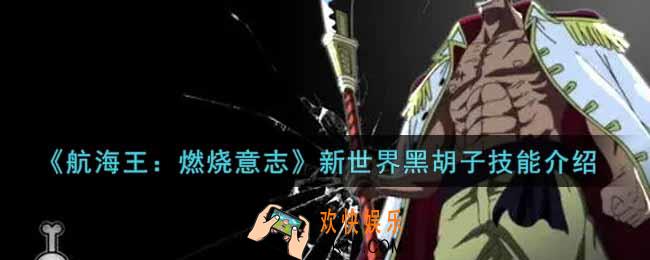 航海王燃烧意志新世界黑胡子技能怎么样_新世界黑胡子技能介绍