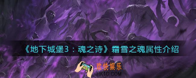 地下城堡3魂之诗霜雪之魂怎么样_霜雪之魂属性介绍