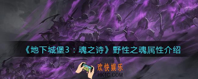 地下城堡3魂之诗野性之魂怎么样/获得_野性之魂属性介绍