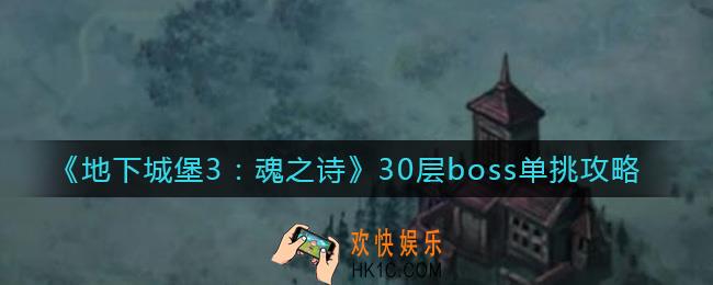 地下城堡3魂之诗30层boss怎么打_30层boss单挑攻略