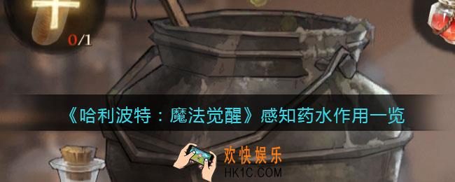 哈利波特魔法觉醒感知药水有什么用_感知药水作用一览