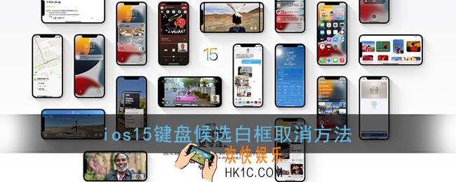 ios15输入法字下面的白色边框怎么取消_苹果ios15键盘白色怎么设置