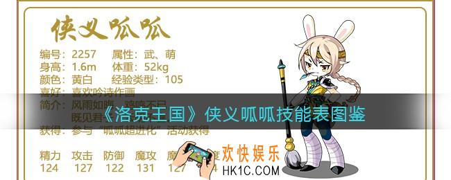 洛克王国侠义呱呱技能表图鉴_侠义呱呱怎么样/厉害吗