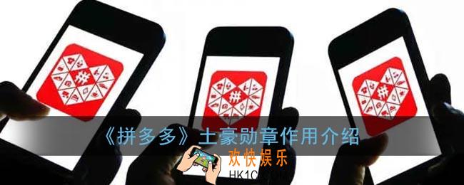 拼多多土豪勋章是什么意思_土豪勋章是1000元一个吗