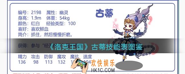 洛克王国古蒂技能表图鉴_古蒂怎么样/厉害吗