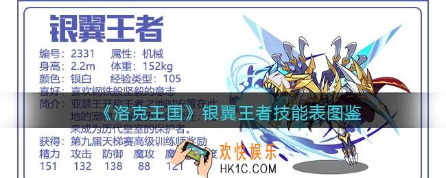 洛克王国银翼王者技能表图鉴_银翼王者怎么样/厉害吗