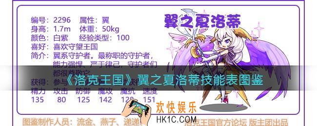 洛克王国翼之夏洛蒂技能表图鉴_翼之夏洛蒂怎么样/厉害吗