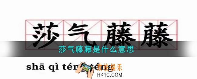 莎气藤藤是什么意思_莎气藤藤是什么梗