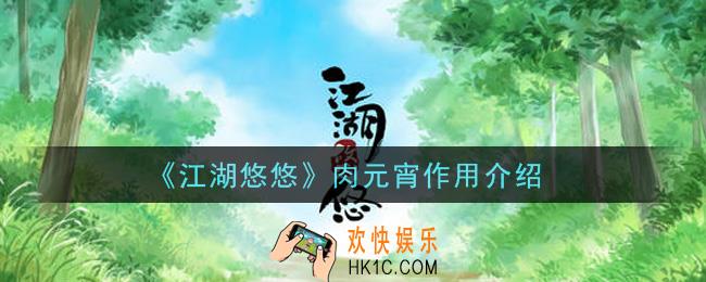 江湖悠悠肉元宵有什么用_肉元宵作用介绍