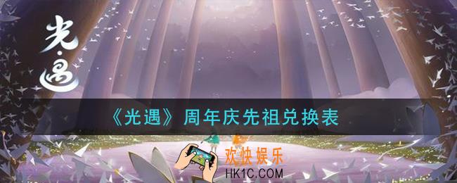 光遇周年庆先祖兑换图_周年庆先祖兑换表