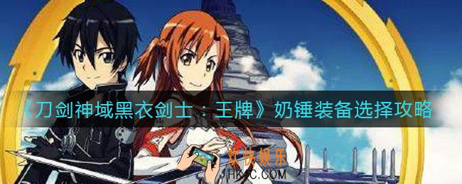刀剑神域黑衣剑士王牌奶锤装备怎么选择_奶锤装备选择攻略