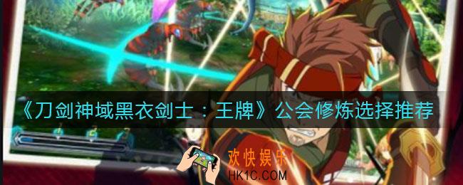 刀剑神域黑衣剑士王牌公会修炼怎么选_公会修炼选择推荐