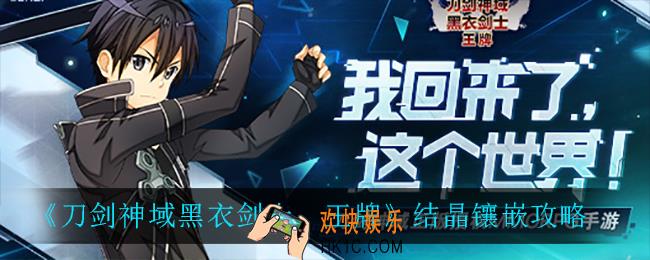 刀剑神域黑衣剑士王牌结晶怎么镶嵌_结晶镶嵌攻略